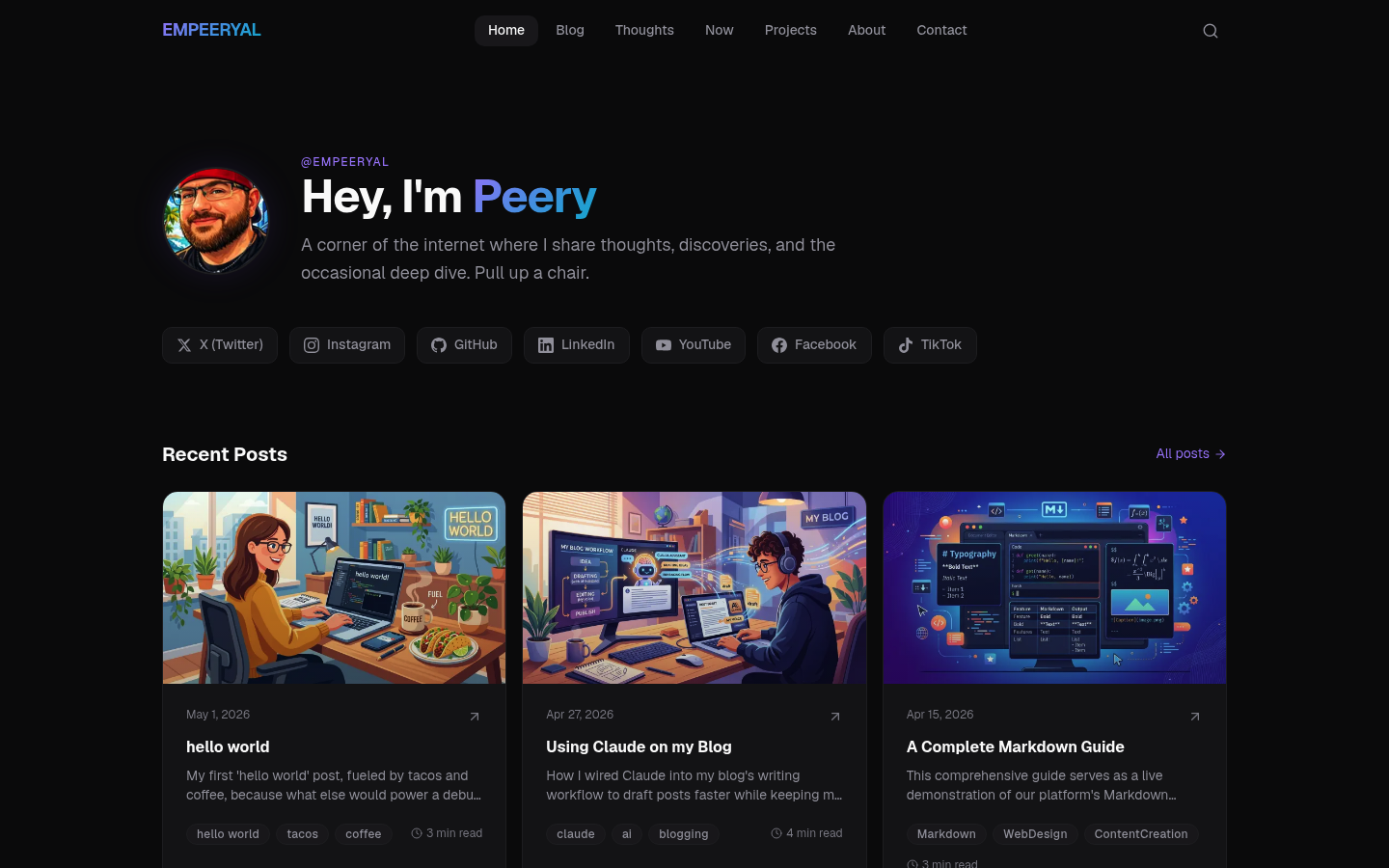 Screenshot of EMPEERYAL